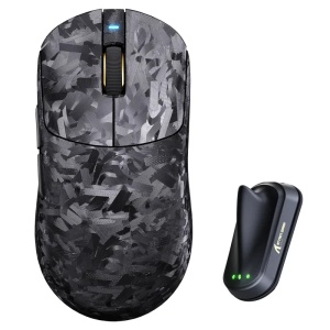 Bežični gaming miš Attack Shark RS3Ultra PAW3955MAX/52000 DPI/8KHz/Lightweight/Black Carbon