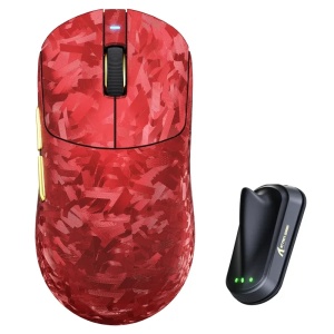 Bežični gaming miš Attack Shark RS3Ultra PAW3955MAX/52000 DPI/8KHz/Lightweight/Red Carbon