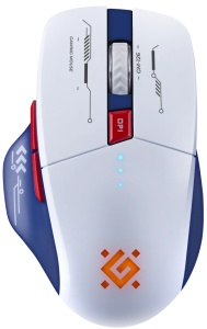 Bežični Gaming miš Defender Tisa GM-126 Belo plavi/LED/7D/2.4+BT/1600dp