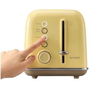 BUYDEEM 2 Slice Toaster, model DT620E, color Mellow Yellow, EU DT620E-MY/EU - Img 3