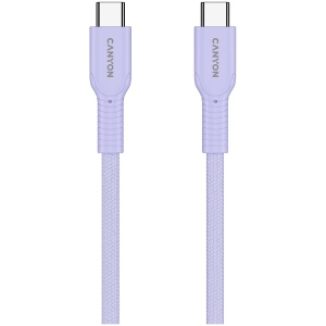 CANYON cable OnWire 60CL C-C 60W COLOR Braided 1m Purple CND-CCAP60AB10PU - Img 3