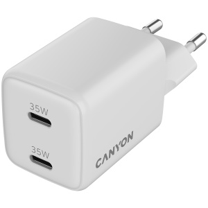 CANYON charger CU35CC GaN 35W 2xPD EU White CNS-CUW35CC - Img 3