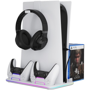 CANYON cooling stand CS-51 RGB PS5 Slim/DE Charge White CND-CSPS5W-1 - Img 4