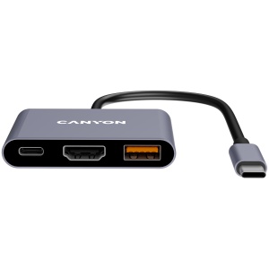 CANYON hub DS-4 3in1 USB-C Grey CNS-TDS4 - Img 2