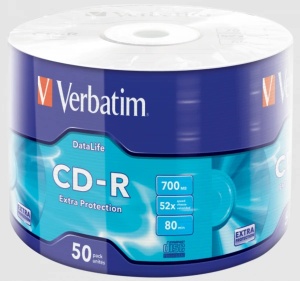 CD-R Verbatim 50/1 43787 700MB/52X *