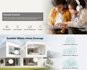 Cudy M1500 3-Pack,AX1500 Gigabit Mesh Wi-Fi 6 System,1201 Mbps + 300 Mbps Wi-Fi - Img 7