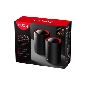 Cudy M3000 2-Pack,AX3000 2.5G Mesh Wi-Fi 6 System White,4-Stream Dual-Band, 2402 Mbps + 574 Mbps * - Img 3