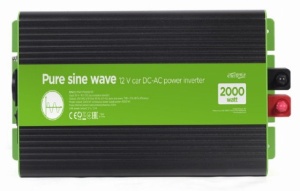EG-PWC-PS2000-01 Gembird 12V Cist sinusni inverter DC/AC 2000W + USB port, 4,65KG - Img 2