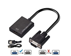 FAST ASIA Adapter VGA na HDMI (m/ž) + Audio kabl (m/m) + Micro USB kabl (m/m) * - Img 2