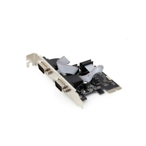 Gembird Serial Port x2 PCI-Express add-on card, with low-profile bracket SPC-22