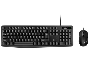 GENIUS KM-170 USB US crna tastatura+ USB crni miš - Img 1