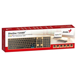 Genius SlimStar 7250BT,AI,US,Pine Wood,BT+2.4GHz,KB - Img 3