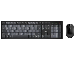 GENIUS Smart KM-8200 Wireless USB YU crna tastatura + miš * - Img 1