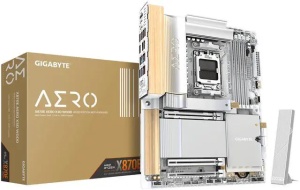 Gigabyte AM5, X870E AERO X3D WOOD, 4x DDR5 DIMM, M.2 EZ-Latch Click & Plus X870E AERO X WOOD