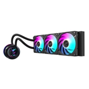 Gigabyte AORUS WATERFORCE X II 360, Circular full-color LCD for video playback/custom text support GP-AORUS WATERFORCE X II 360