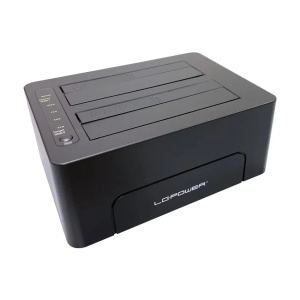 HDD Docking station USB 3.2 2xSSD/HDD LC-DOCK-C-V2 Crni - Img 3