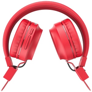 hoco. Bežične stereo slušalice, Bluetooth, do 12h rada, mikrofon - W25 Promise Crvene - Img 3
