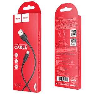 hoco. USB kabl za smartphone, USB type C kabl, 1 met., 2 A, crni - X25 Soarer USB type C, Black - Img 2
