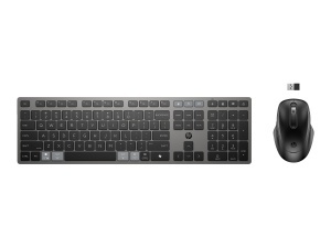 HP HP 725 Multi-Device Rechargeable Wireless Keyboard and Mouse Combo EURO, US, Nightfall black 9T5B0UT
