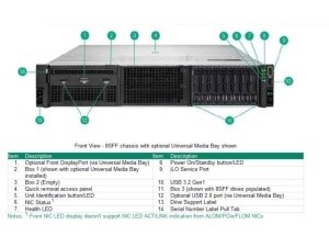 HPE DL380 Gen11 Intel 8C 4509Y 2.6GHz 32GB-R 8SFF MR408i-o NC 1000W 2U Rack Server 3Y - Img 3