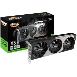 INNO3D NVIDIA GEFORCE RTX 5080 X3 16GB GDDR7 256bit, 2617 MHz / 30Gbps, 3x DP, 1x HDMI, 3 fan, 2 slot N50803-16D7-176068N - Img 3