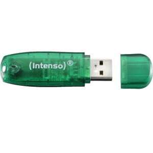 (Intenso) USB Flash drive 8GB Hi-Speed USB 2.0, Rainbow Line, ZELENI - USB2.0-8GB/Rainbow - Img 2