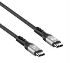Kabl Manhattan 356381 USB-C M/M 3.1/8K/60Hz/Thunderbolt 4/40Gbps/PD/2m - Img 3