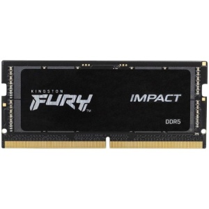 Kingston DDR5 32GB SO-DIMM 4800MHz [FURY IMPACT], Non-ECC Unbuffered, CL38 1.1V, 262-pin 2Rx8 KF548S38IB-32