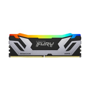 Kingston DDR5 48GB (2x24GB) 8400MT/s [FURY RENEGADE RGB], Non-ECC CUDIMM (Clocked), CL40 1.45V, 288-pin 1Rx8, Silver/Black, Memory Kit, w/Heatsink, XMP KF584CU40RSAK2-48