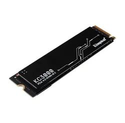 Kingston M.2 NVMe 4TB, 2280, PCIe Gen 4x4, KC3000, 3D TLC NAND, Read up to 7,000 MB/s, Write up to 7,000 MB/s (double sided), Includes cloning software SKC3000D/4096G