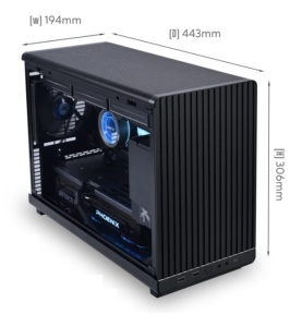 Kućište Lian Li DAN A3 mATX /Crno, A3-mATX Black & WOOD - Img 2