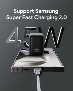 Kućni punjač AUKEY PA-C2 Fast USB-C 45W GaN - Img 6