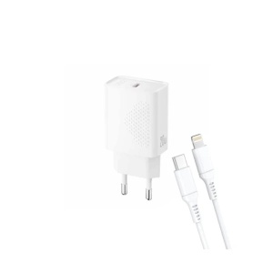 Kućni punjač XO L160 fast 20W Type C + lightning kabal
