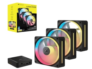 Kuler za PC CORSAIR iCUE LINK LX120-R/RGB/120mm/triple fan kit/crna - Img 3
