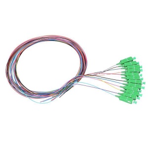 LanPlus 12-colour code Pigtails SC/APC G.657.A1, (12 pcs) 1.5m