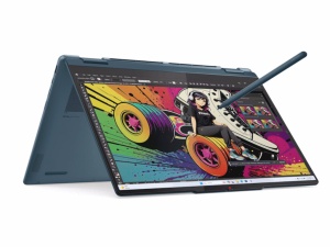 Laptop LENOVO Yoga 7 2in1 14AKP10 DOS/14" WQUX OLED Touch/Ryzen AI 7-350/24GB/1TB/BKLT SRB/smaragd - Img 6