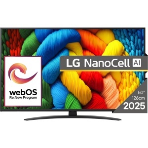 LG LG 50'' (127 cm) 4K HDR Smart Nano Cell UHD TV, 2025 (O) 50NANO81A3A