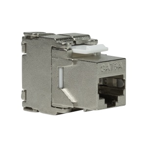 Logilink Keystone modul, Cat6A, STP, 17.2mm, 22-24 AWG, toolless, srebrna