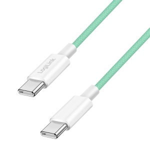 Logilink USB 2.0 Type C - C, M/M, zelena, 1.0m