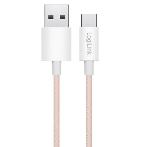 Logilink USB 2.0 Type C cable, C/M na USB - A/M, roza, 1.0m - Img 3