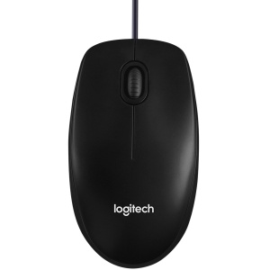 LOGITECH B100 Corded Mouse - BLACK - USB - B2B 910-003357 * - Img 1