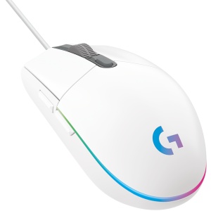 LOGITECH G102 LIGHTSYNC Corded Gaming Mouse - WHITE - USB - EER 910-005824 - Img 2