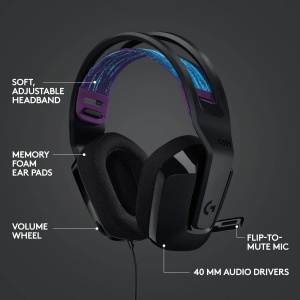 Logitech G335 Gaming Headset Black * - Img 2