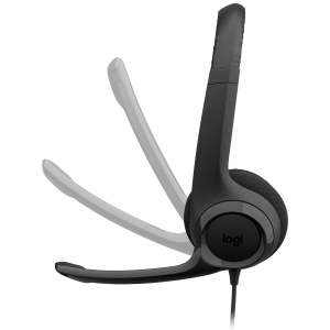 LOGITECH HEADSET-H390 USB-C Computer Headset-MIDNIGHT BLACK-USB-N/A-EMEA28i-935-USB-C 981-001576 - Img 5