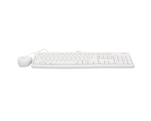 LOGITECH_ MK120 Desktop USB US tastatura + USB miš beli - Img 3