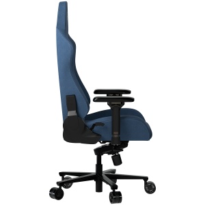 LORGAR Ace 422, Gaming chair, Anti-stain durable fabric, 1.8 mm metal frame, multiblock mechanism, 4D armrests, 5 Star aluminium base, Class-4 gas lift, 75mm PU casters, Blue LRG-CHR422BL - Img 3