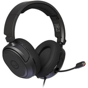 LORGAR Kaya 360, USB Gaming headset with microphone, CM108B, Plug&Play, USB-A connection cable 2m, fabric ear pads, size: 192*184.7*88mm, 0.314kg, black LRG-GHS360 - Img 1