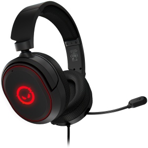 LORGAR Kaya 460, USB Gaming headset with microphone, CM108B, RGB backlight, Plug&Play, USB-A connection cable 2m, fabric ear pads, size: 192*184.7*88mm, 0.329kg, black LRG-GHS460