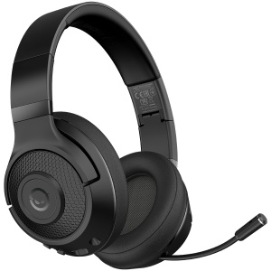 LORGAR Noah 500, Wireless Gaming headset with microphone, JL7006, BT 5.3, battery life up to 58 h (1000mAh), USB (C) charging cable (0.8m), 3.5 mm AUX cable (1.5m), size: 195*185*80mm, 0.24kg, black LRG-GHS500 - Img 1