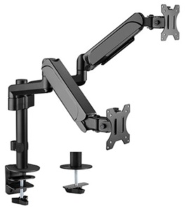 MA-DA2P-01 Gembird Podesivi dupli stoni drzac za monitor, tilt,17-32 max.2x9kg - Img 3